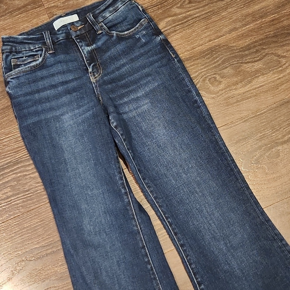 ❤️ NWOT! VERVET RESTRUCTURE HIGH RISE RELAXED FLARE JEANS, 00 (24) - Picture 7 of 13
